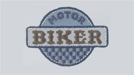 Strijkapplicatie biker
