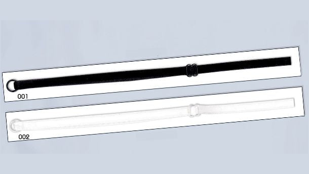Fluweel nylon bh straps 0.7 x 53cm - 100 paar