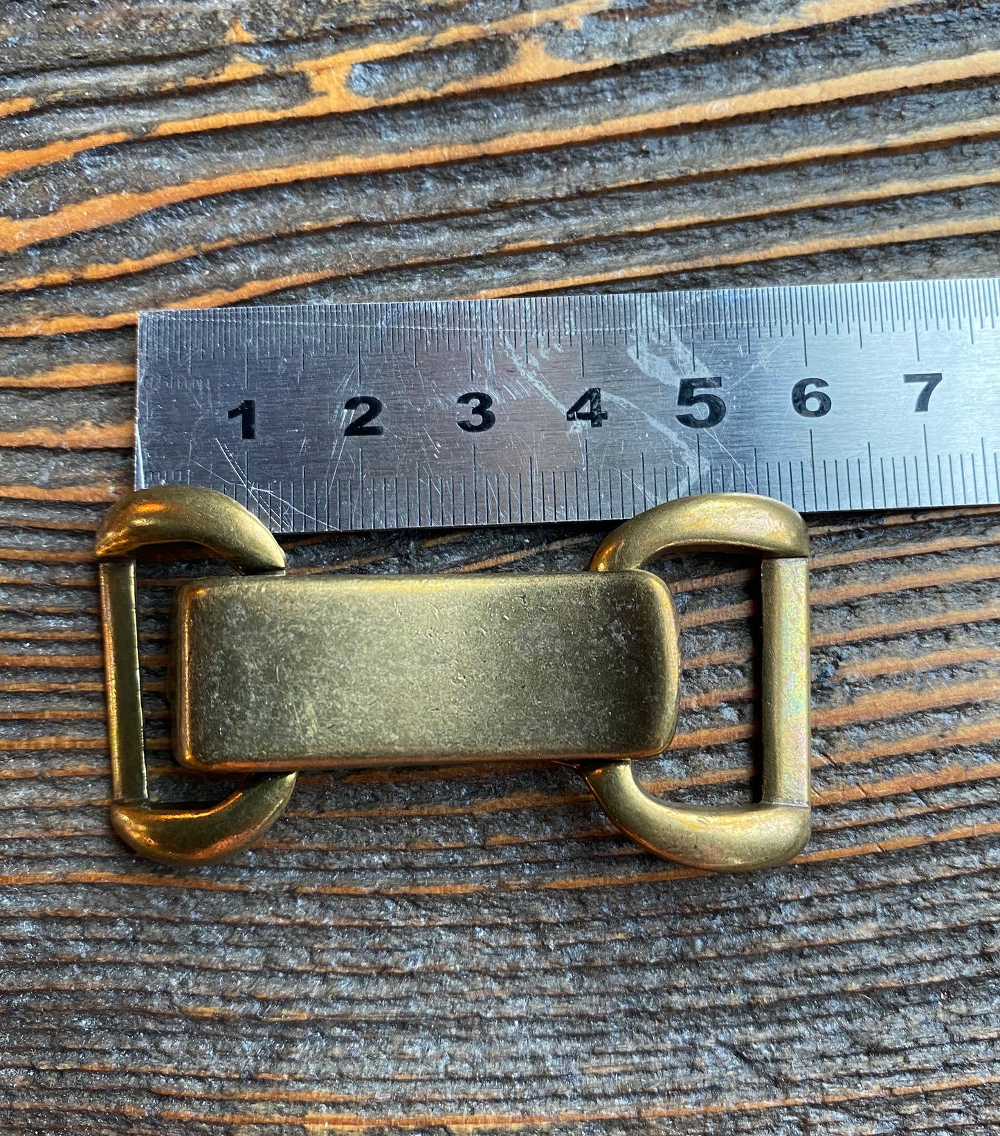Sluiting Zamac 2-delig - kleur Brons - per 50 stuks verpakt