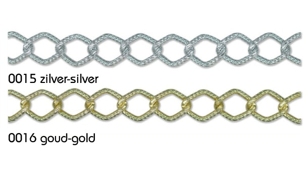 Aluminium ketting 13mm - 20 meter rol