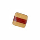 Houten knoop met achtersteek - 24x24mm - 30 stuks