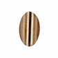 Houten knoop met achtersteek - 25x42mm - 20 stuks