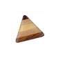 Houten knoop met achtersteek - 35x30mm - 20 stuks