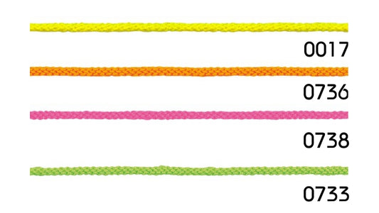 Fluorescent koord 4mm.. Op rol van 25 meter.