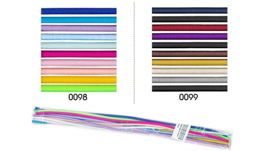 Gecoat siliconenkoord dikte 5mm. Lengte 48cm. verpakt per 10st.