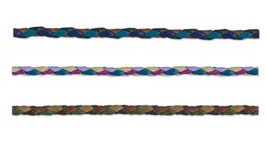 Gebreid suede koord - 5mm - 20 meter rol