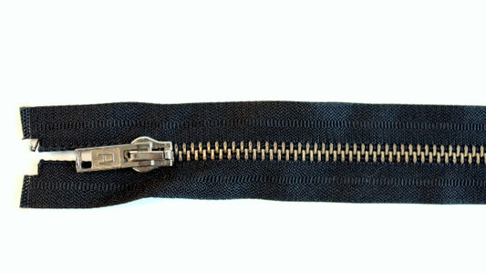 Metalen rits nikkel - 45cm/50cm/55cm
